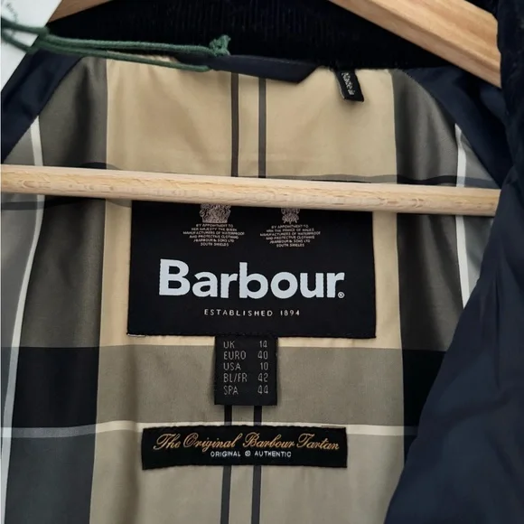 Barbour Black Quilted Utility Jacket - Picture 3 of 3